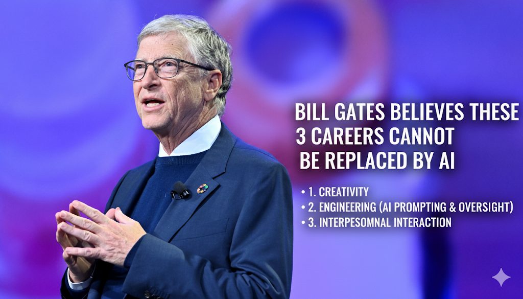Bill Gates Believes These 3 Careers Cannot Be Replaced by AI
