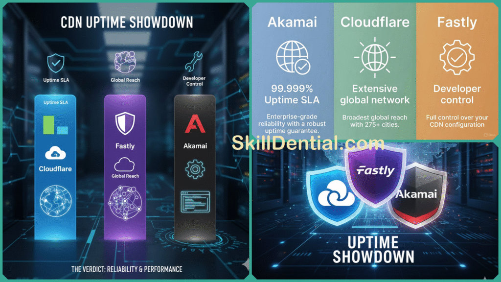 Cloudflare vs Fastly vs Akamai: 3 Best CDNs Uptime Showdown