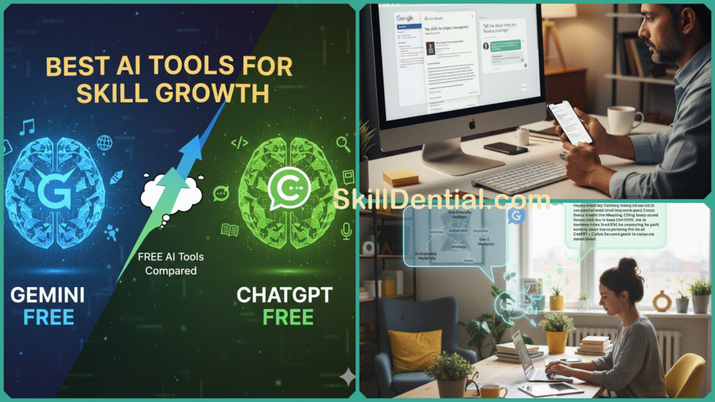 Gemini Free vs. ChatGPT Free: Best AI Tools for Skill Growth