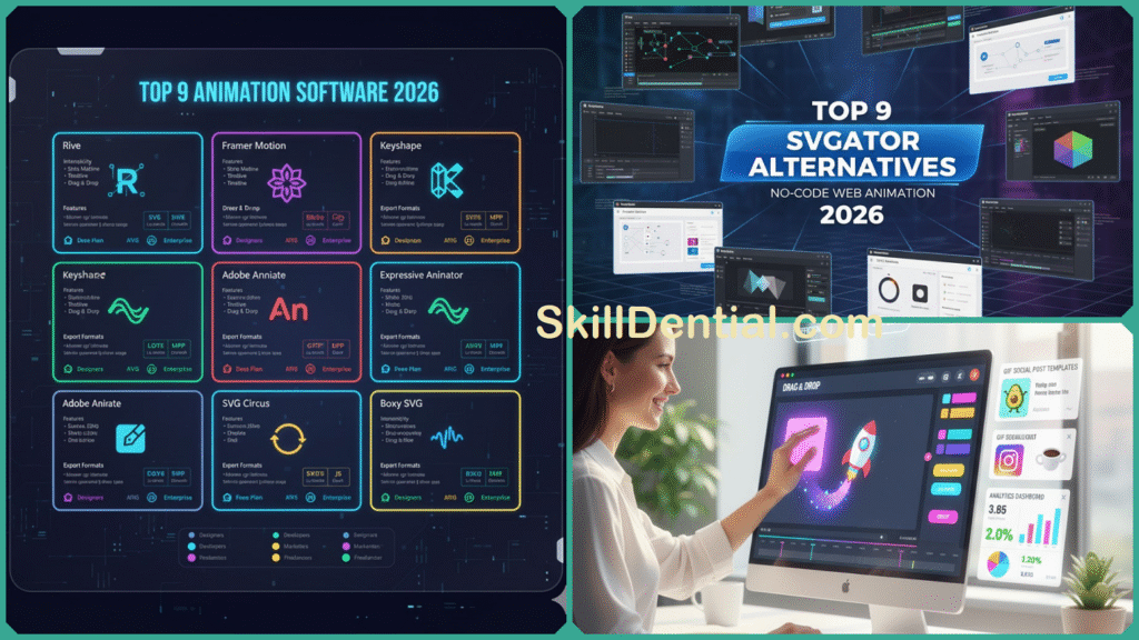 Top 9 SVGator Alternatives for No-Code Web Animation in 2026 Top 9 SVGator Alternatives for No-Code Web Animation in 2026