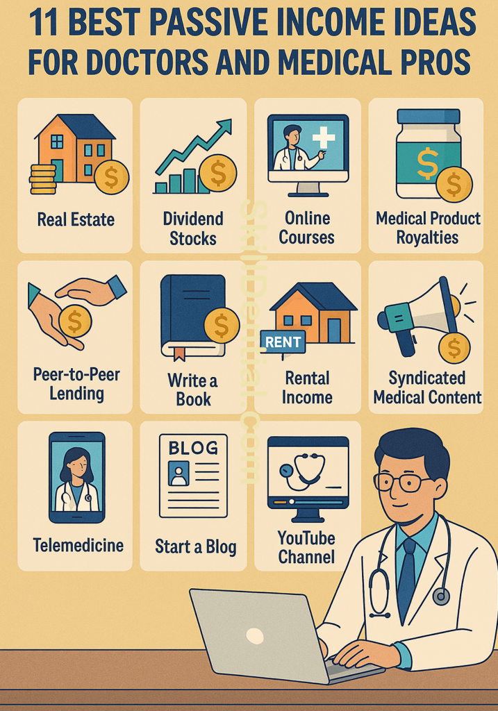 11 Best Passive Income Ideas for Doctors and Medical Pros Best Passive Income Ideas