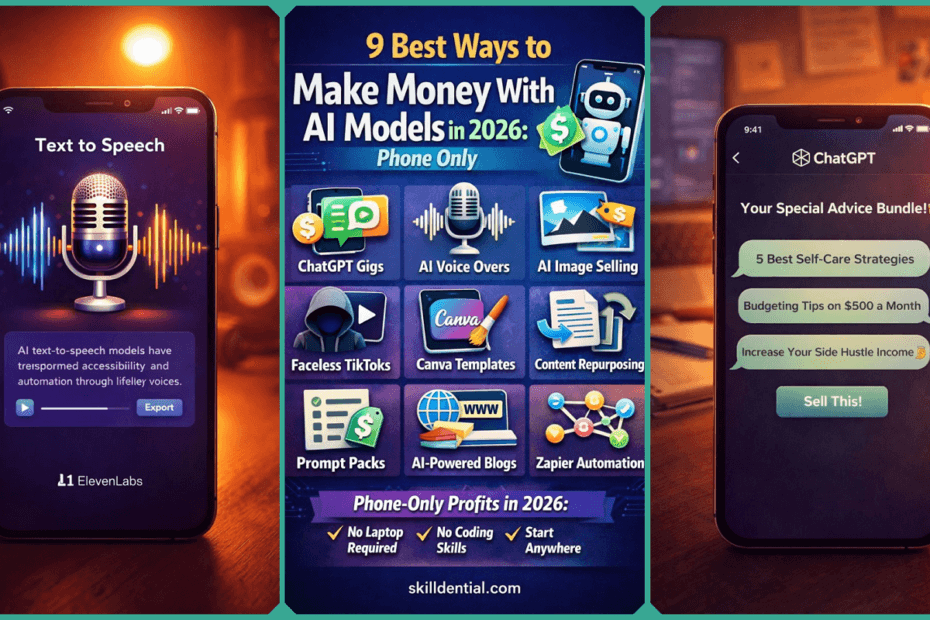 9 Best Ways to Make Money With AI Models in 2026: Phone Only