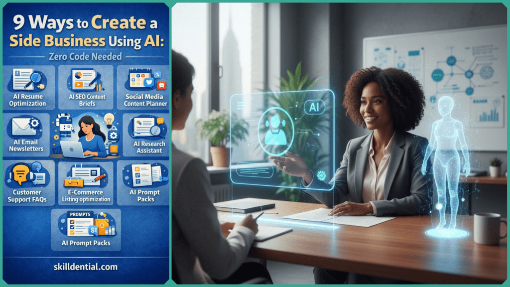 9 Ways to Create a Side Business Using AI: Zero Code Needed