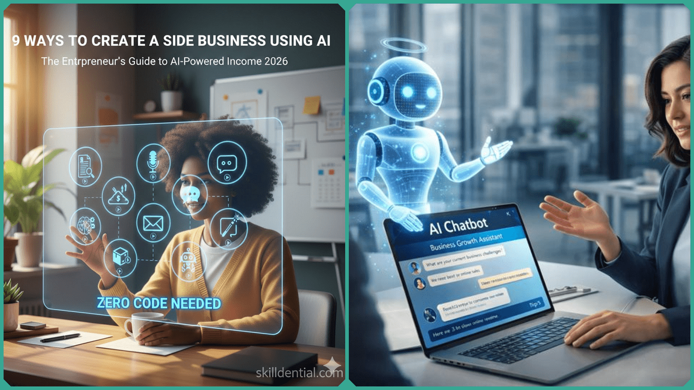 9 Ways to Create a Side Business Using AI: Zero Code Needed