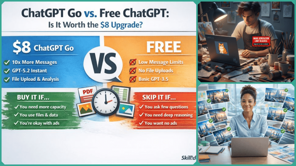 ChatGPT Go vs. Free ChatGPT: Is It Worth the $8 Upgrade?