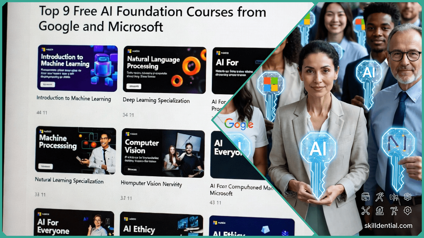 Top 9 Free AI Foundation Courses from Google and Microsoft