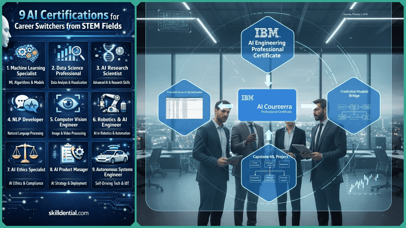 9 AI Certifications for Career Switchers from STEM Fields