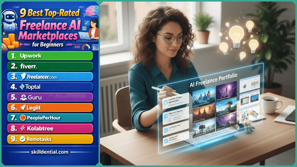 9 Best Top-Rated Freelance AI Marketplaces for Beginners