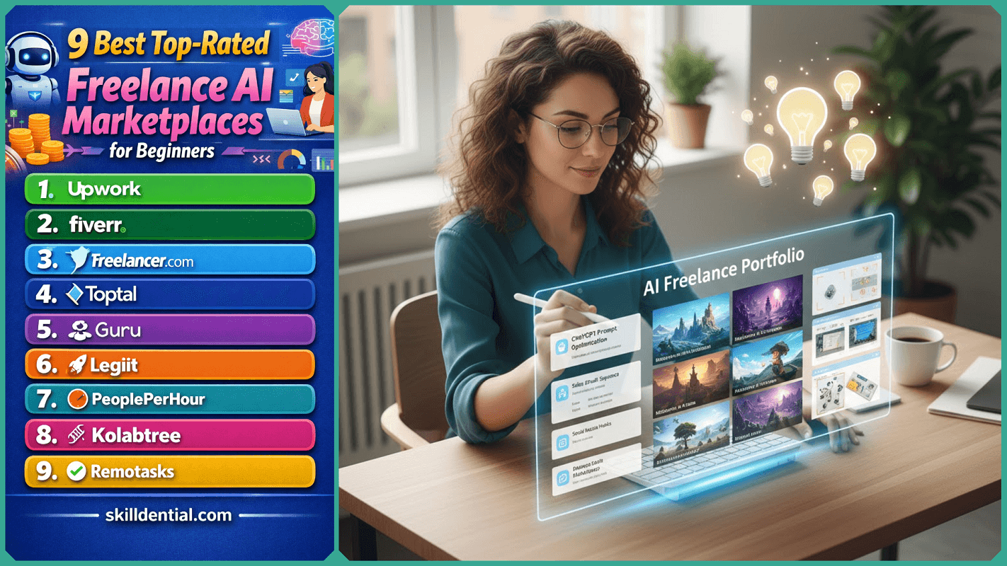 9 Best Top-Rated Freelance AI Marketplaces for Beginners