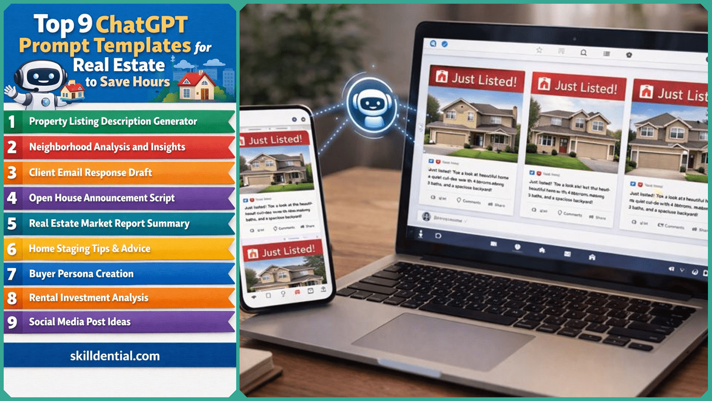 Top 9 ChatGPT Prompt Templates for Real Estate to Save Hours
