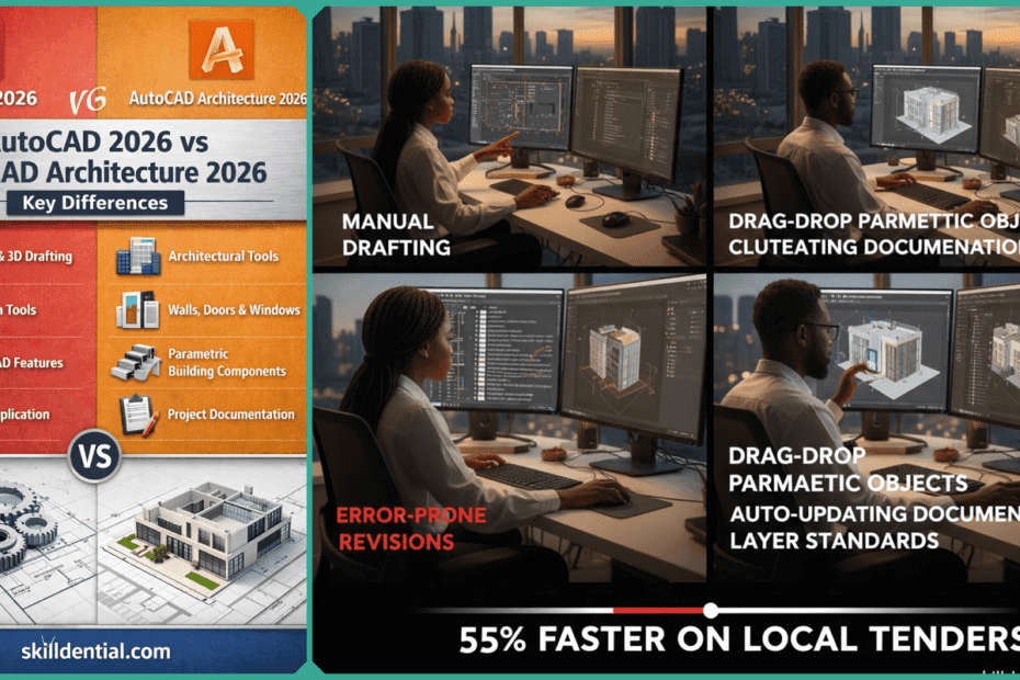 AutoCAD 2026 vs AutoCAD Architecture 2026: Key Differences