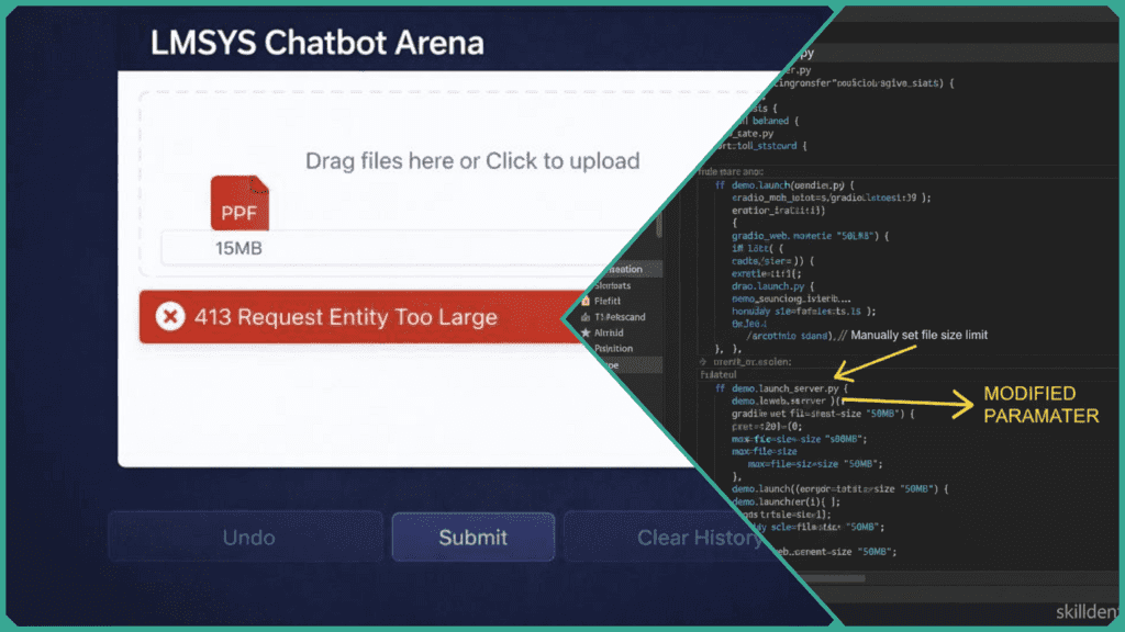 LMSYS Chatbot Arena File Limits Fix 10MB 20MB Upload Errors
