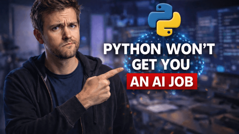 Stop Learning Python if Your Goal is just to “Work in AI.”