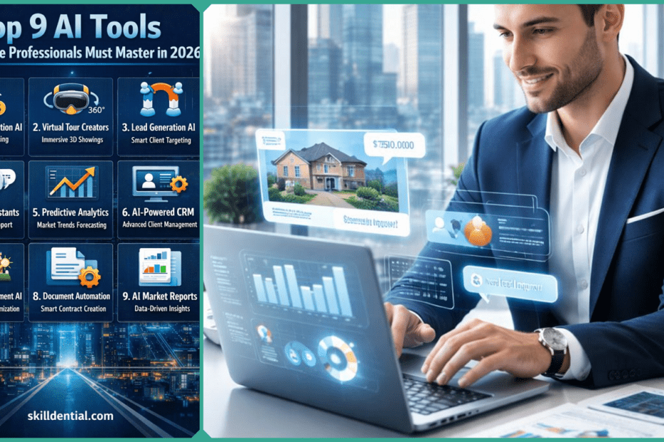 Top 9 AI Tools Real Estate Professionals Must Master in 2026