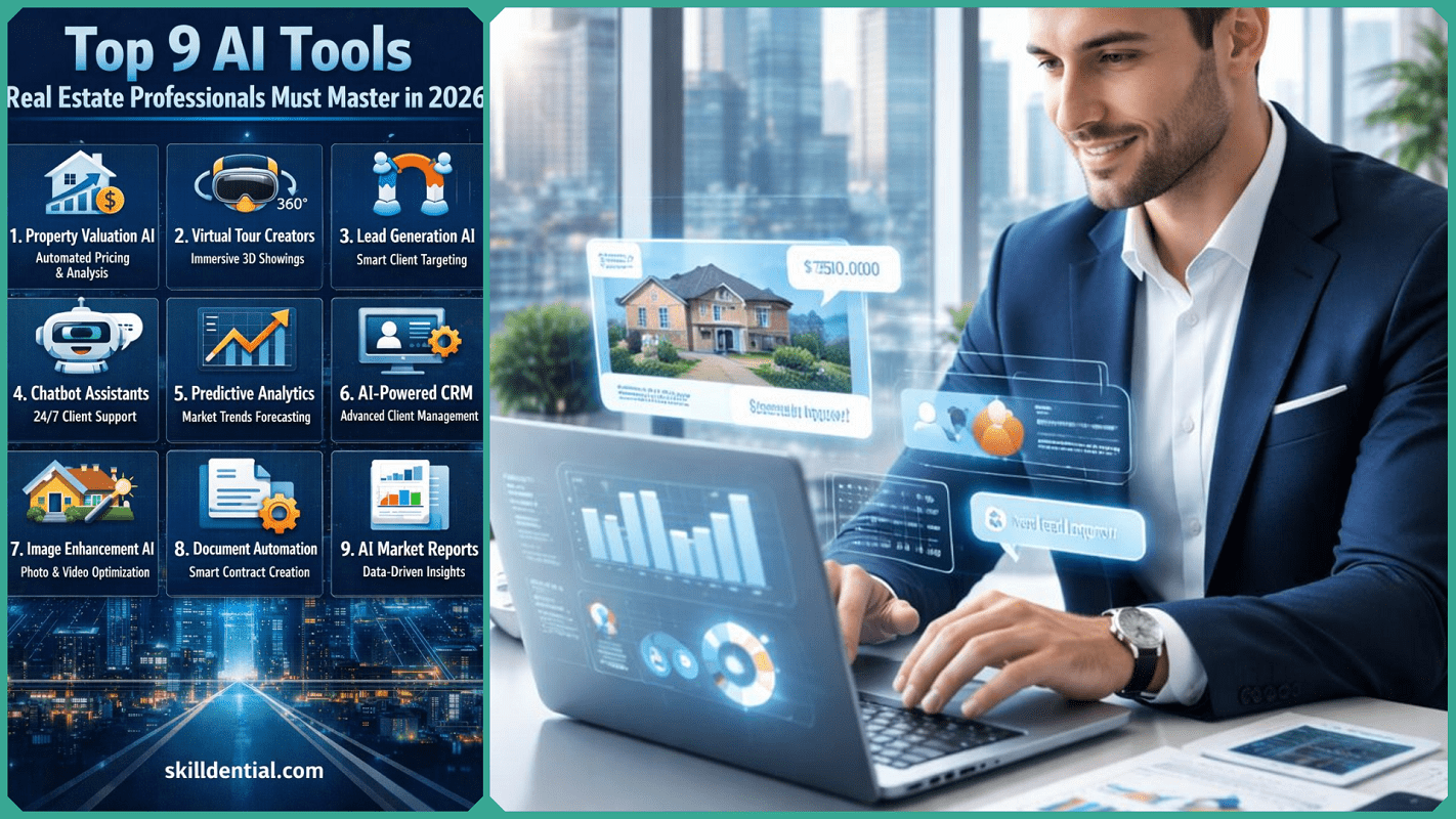Top 9 AI Tools Real Estate Professionals Must Master in 2026