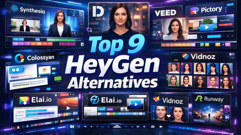 Top 9 HeyGen AI Video Generator Alternatives with Free Plan