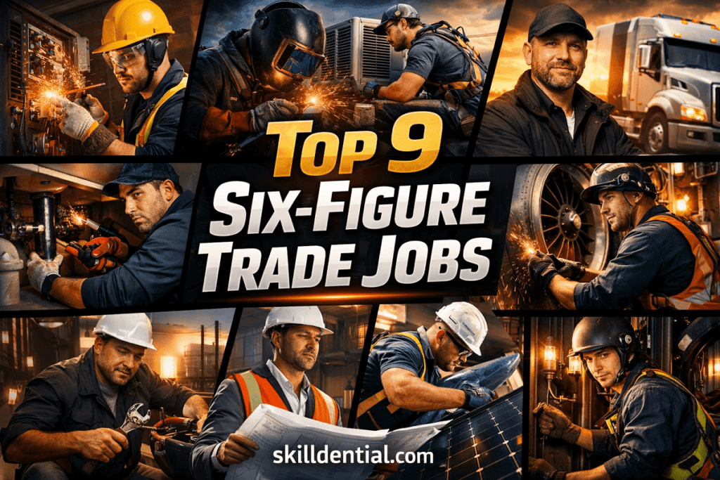 Top 9 Six-figure trade jobs You Can Start Training for Today