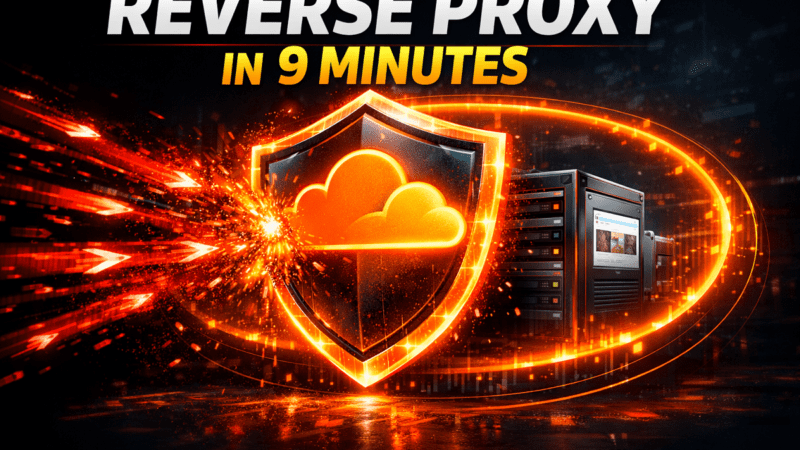 9-Minute Cloudflare Reverse Proxy Guide: 80/20 Edge Security