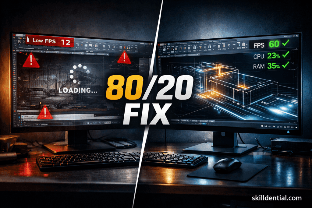 How to Optimize AutoCAD Performance: The 80/20 Framework