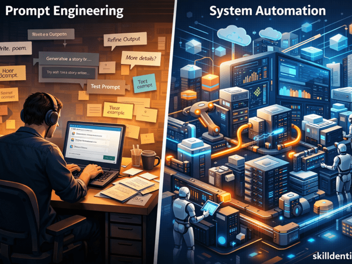 Prompt Engineering vs. System Automation: Scalability Gap