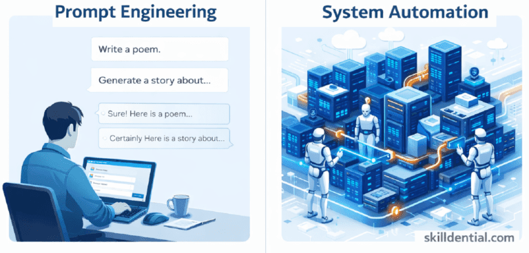 Prompt Engineering vs. System Automation: Scalability Gap