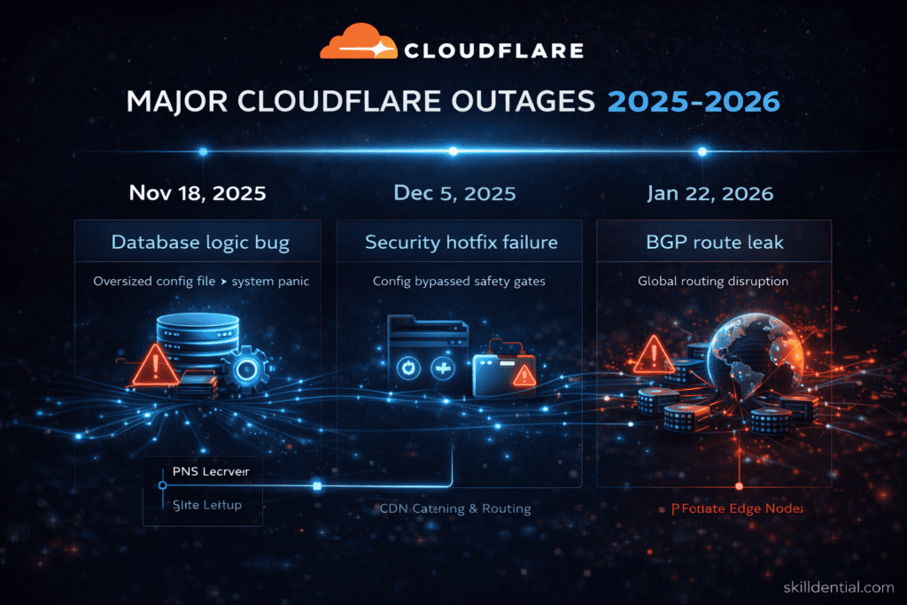 Cloudflare outage affect the global internet infrastructure