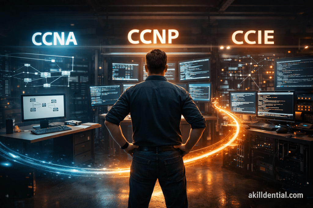 CCNA vs CCNP vs CCIE: 9 Key Differences & Career Paths