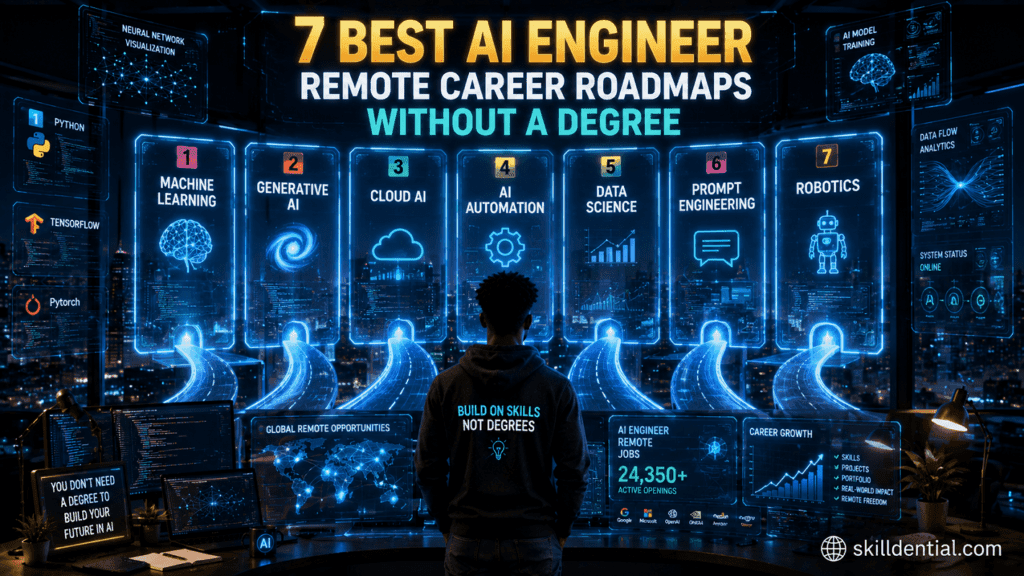 7 Best AI Engineer Remote Career Roadmaps Without a Degree 7 Best AI Engineer Remote Career Roadmaps Without a Degree