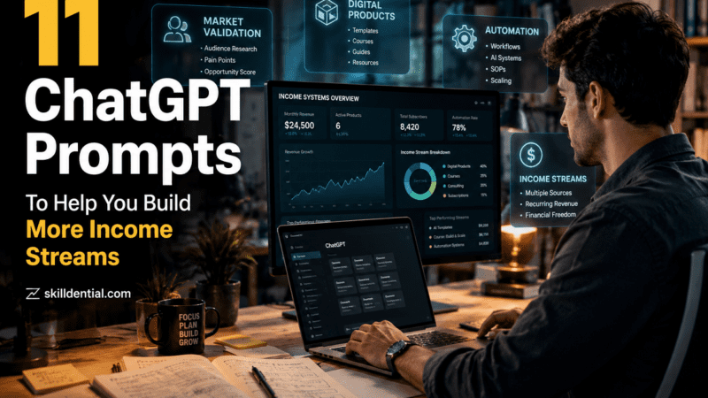 11 ChatGPT Prompts to Help You Build More Income Streams 11 ChatGPT Prompts to Help You Build More Income Streams