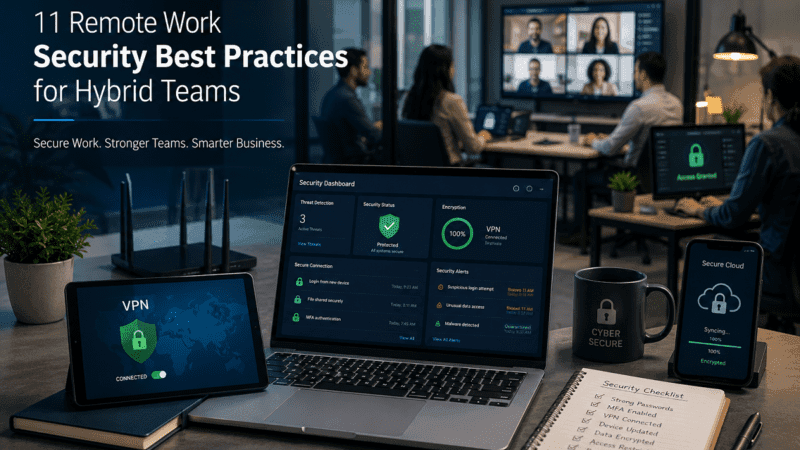11 Remote Work Security Best Practices for Hybrid Teams 11 Remote Work Security Best Practices for Hybrid Teams