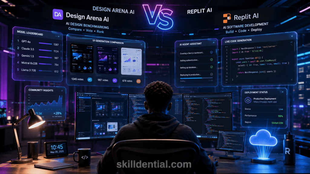 Design Arena AI vs Replit AI: Which Is Best for Developers?