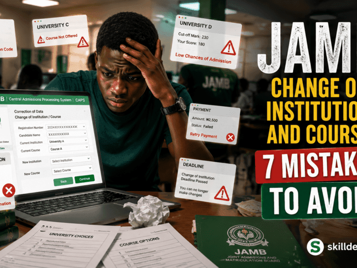 JAMB Change of Institution and Course: 7 Mistakes to Avoid
