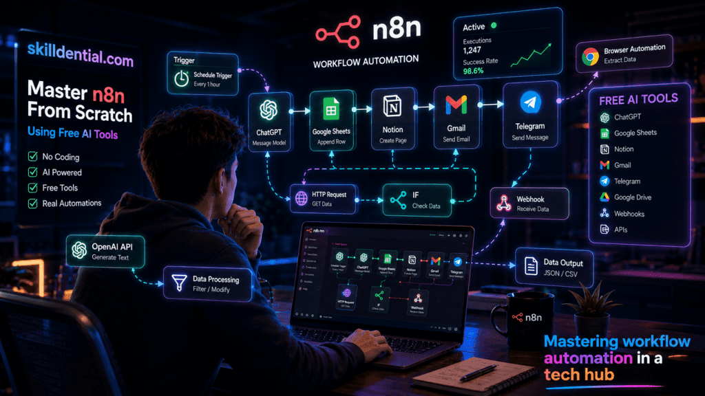 11 Best Ways to Learn n8n from Scratch Using Free Tools