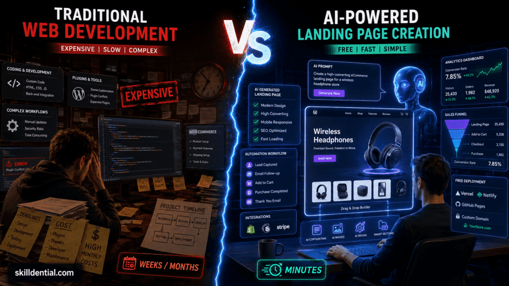 7 Ways to Build an eCommerce Landing Page With AI for Free