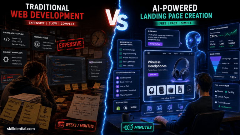 7 Ways to Build an eCommerce Landing Page With AI for Free