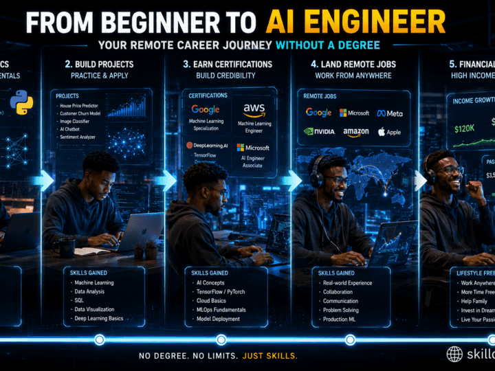 7 Best AI Engineer Remote Career Roadmaps Without a Degree 7 Best AI Engineer Remote Career Roadmaps Without a Degree