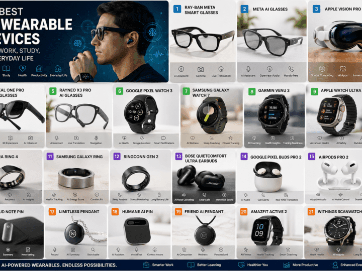 21 Best AI Wearable Devices for Work, Study, & Everyday Life
