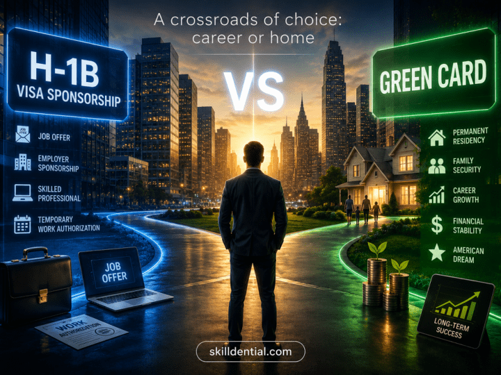 H-1B Visa Sponsorship vs Green Card: A Complete Comparison