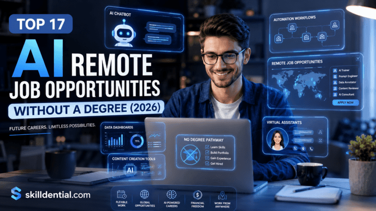 Top 17 AI Remote Job Opportunities Without a Degree (2026)
