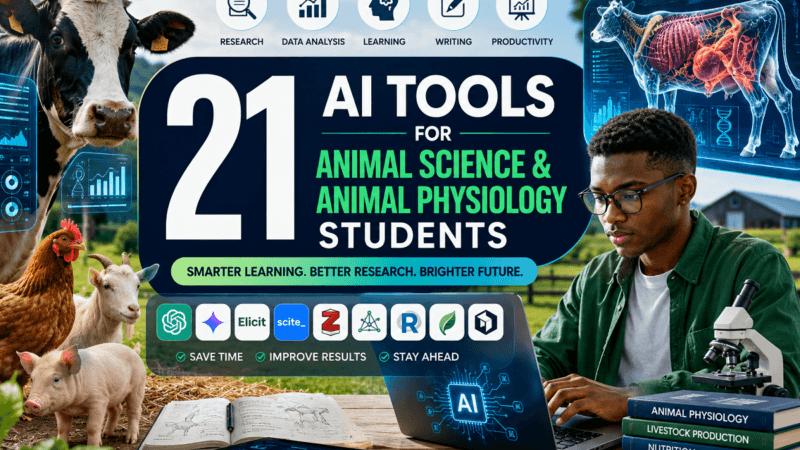 21 AI Tools for Animal Science & Animal Physiology Students