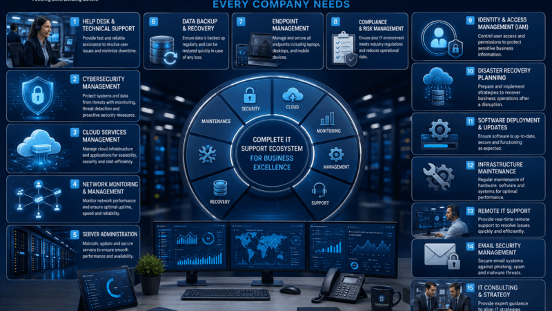 15 Key Business IT Support Services Every Company Needs 15 Key Business IT Support Services Every Company Needs