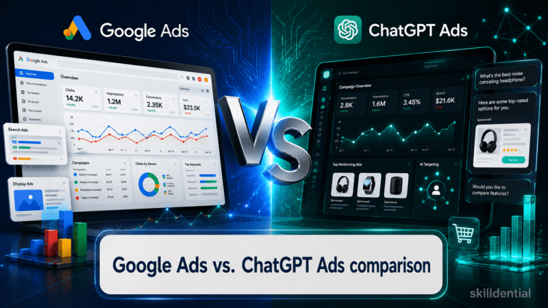 Google Ads vs ChatGPT Ads Manager: A Complete Comparison Google Ads vs ChatGPT Ads Manager: A Complete Comparison