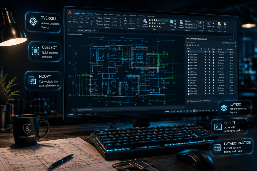 35 Rarely Used AutoCAD Commands That Save Hours of Work