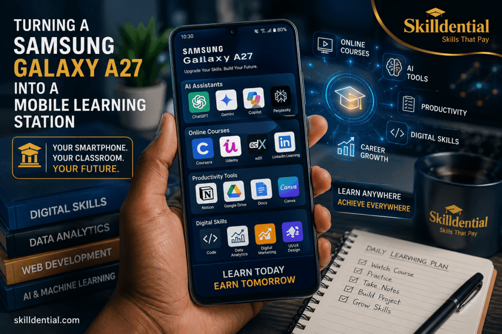 Turning a Samsung Galaxy A27 Into a Mobile Learning Station