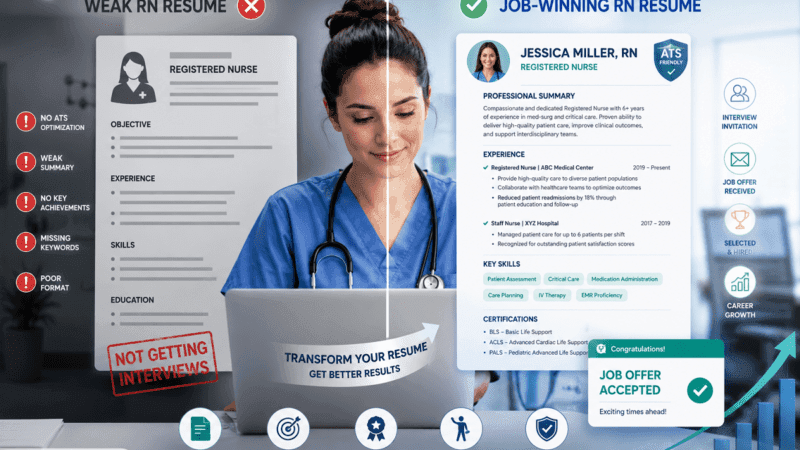 11 Ways to Improve Your RN Resume and Get More Job Offers 11 Ways to Improve Your RN Resume and Get More Job Offers