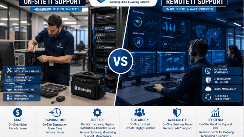 On-Site IT Support vs Remote IT Support for Small Businesses On-Site IT Support vs Remote IT Support for Small Businesses