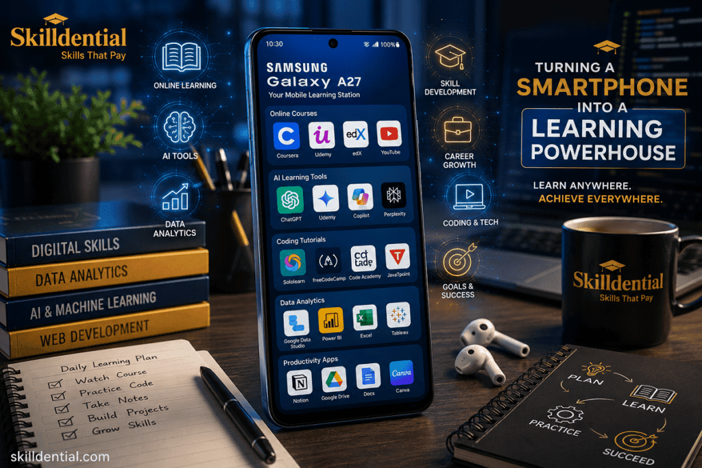 Turning a Samsung Galaxy A27 Into a Mobile Learning Station
