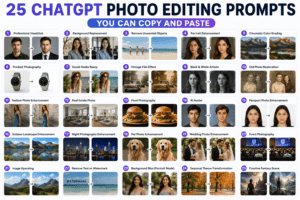 25 ChatGPT Photo Editing Prompts You Can Copy and Paste