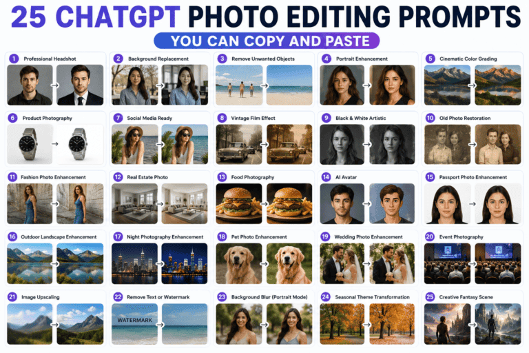 25 ChatGPT Photo Editing Prompts You Can Copy and Paste