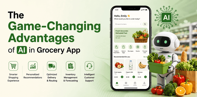 How AI Is Transforming Grocery Apps: Benefits and Use Cases The Game-Changing Advantages of AI in Grocery App